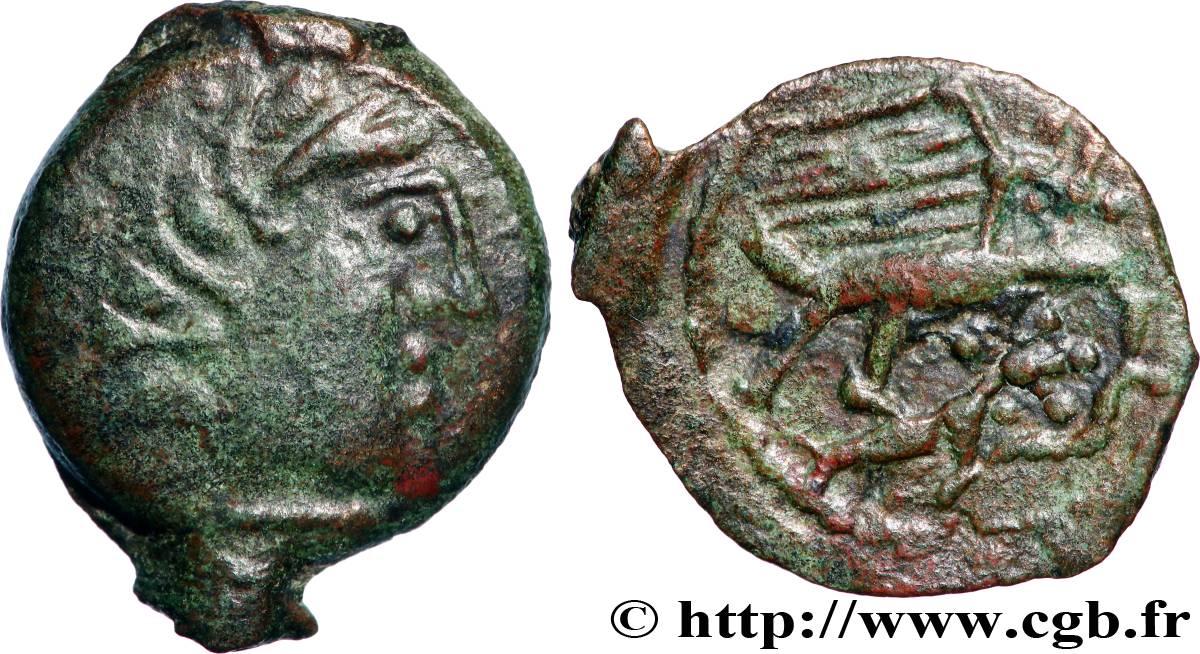 CARNUTES (Région de la Beauce) Bronze “aux oiseaux et au serpent” TB+/TTB