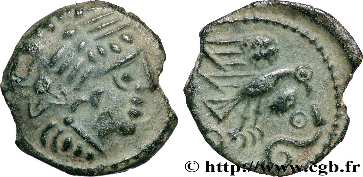 CARNUTES (Région de la Beauce) Bronze “à l’aigle et au serpent” TTB+