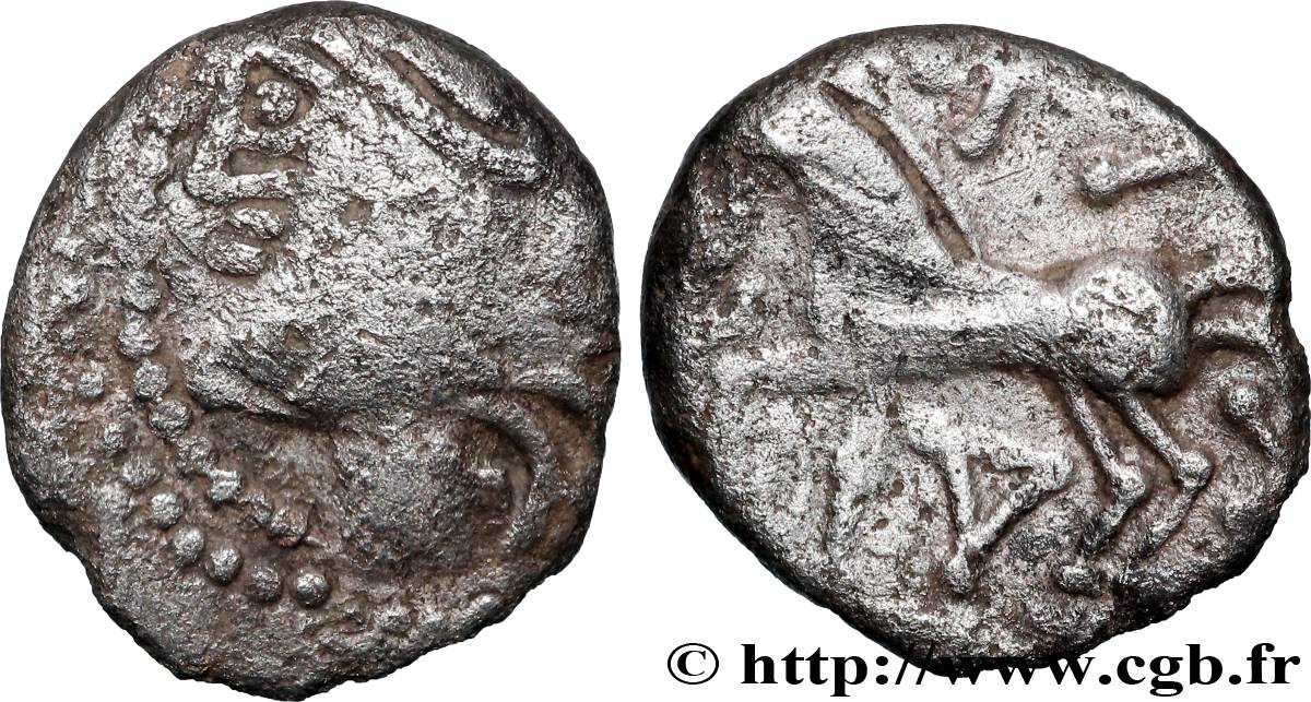 GALLIA BELGICA - LINGONES (Area of Langres) Denier KALETEDOY, au delta renversé VF/XF