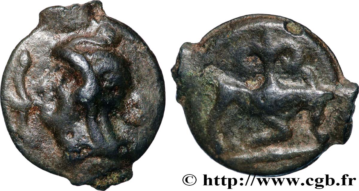 GALLIA - ALTA E MEDIA SEINE Potin au taureau et au lis, classe Ia BB