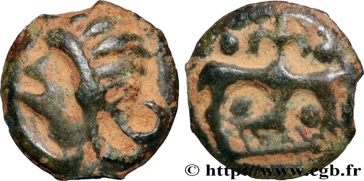 HAUTE ET MOYENNE SEINE Potin au taureau et au lis, classe Ia TTB