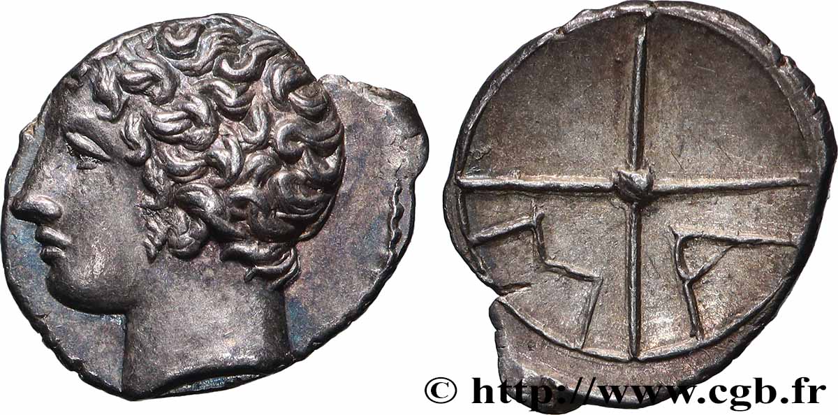 MASSALIA - MARSEILLE Obole MA, tête à gauche SUP