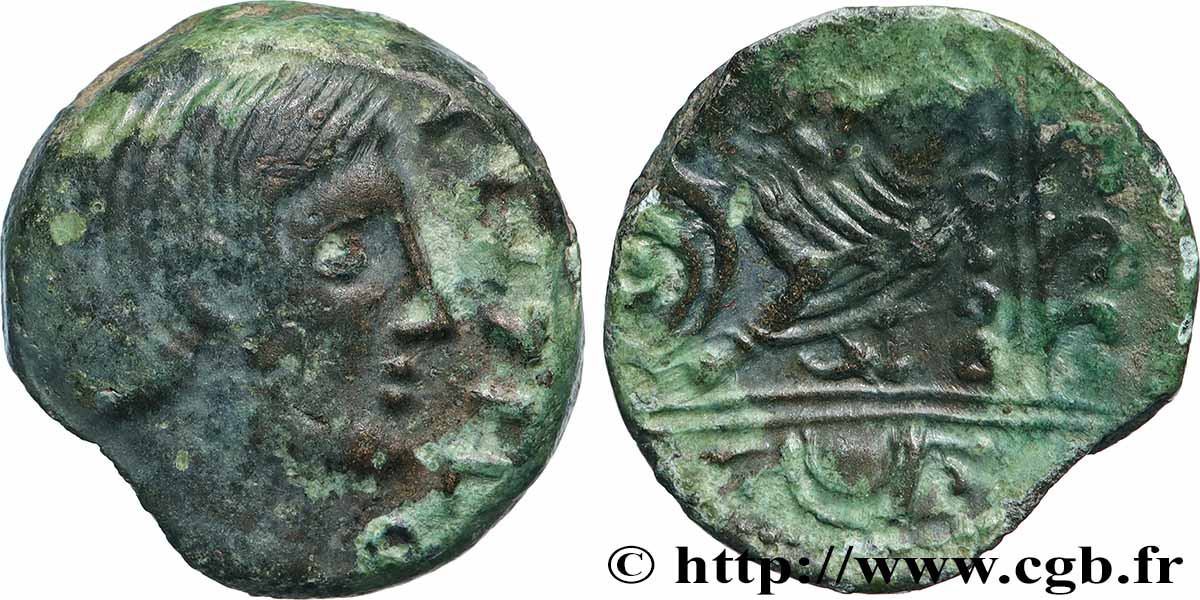 CARNUTES (Région de la Beauce) Bronze PIXTILOS classe V à la “déesse assise” TTB