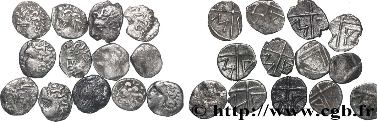 MASSALIA - MARSEILLE Lot de 13 oboles Lot