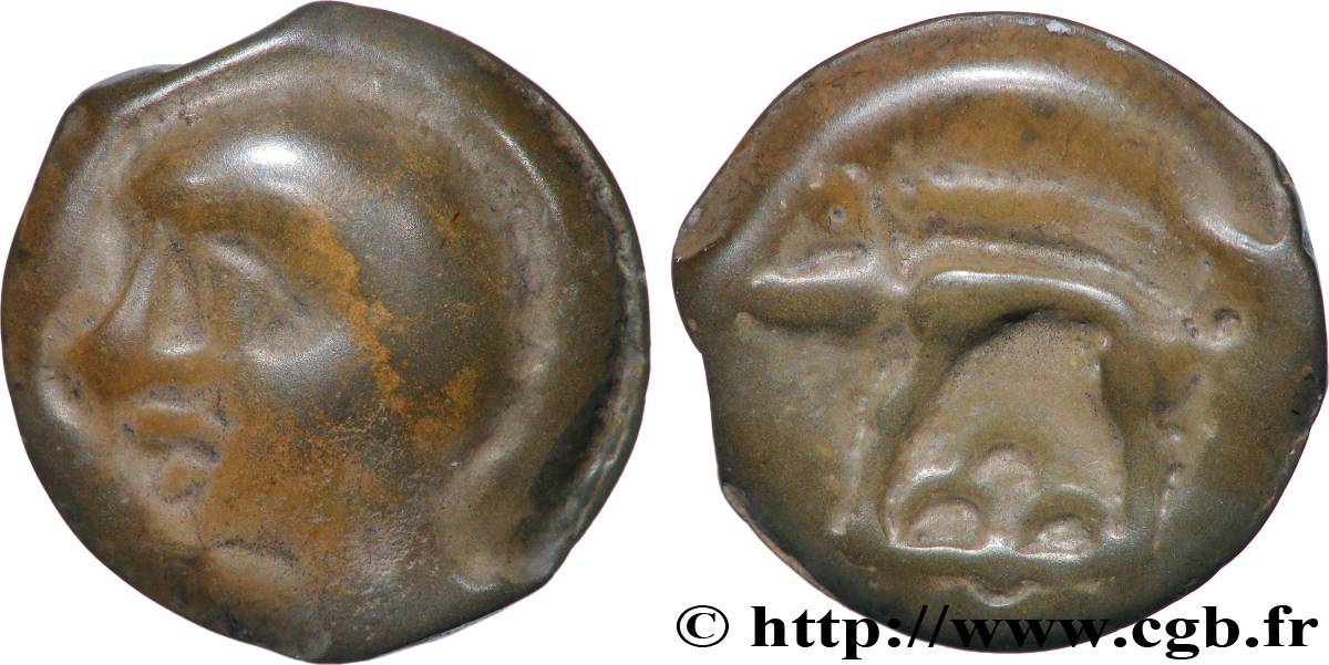 GALLIA - ALTA E MEDIA SEINE Potin à la tête chauve q.SPL