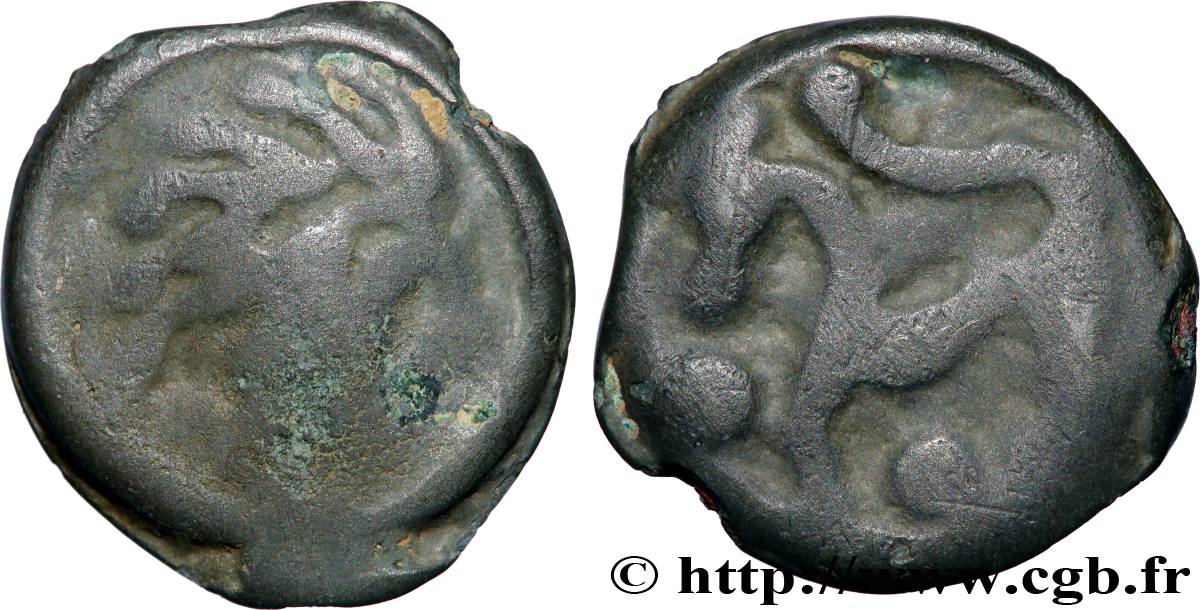 SENONES (Area of Sens) Potin à la tête “d’indien” VF/VF