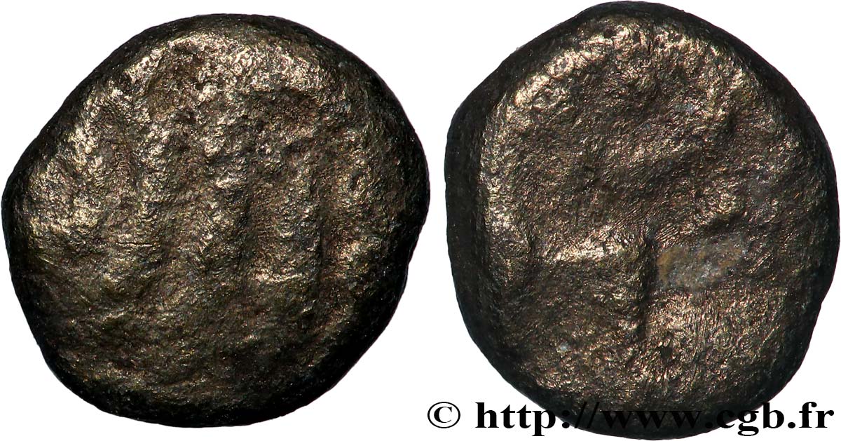 GALLIA BELGICA - REMI (Area of Reims) Quart de statère “aux segments de cercles” en bas électrum VF/VF