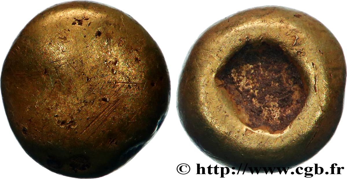 SÉNONS (région de Sens) Quart de statère globulaire, sans segment TTB+