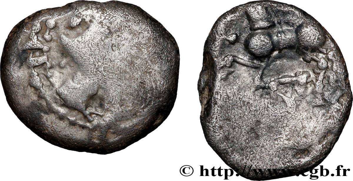 GALLIA BELGICA - LINGONES (Area of Langres) Denier KALETEDOY, au delta renversé VF/VF