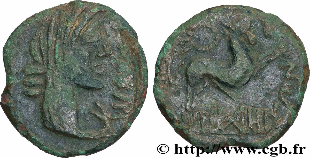 NERONKEN - NÉDÈNES (oppidum de Montlaurès) Unité ou bronze au taureau TTB