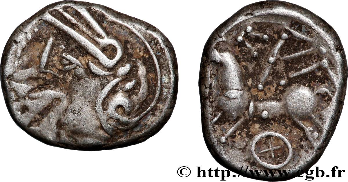 LINGONS (Région de Langres) Denier KALETEDOY à la rouelle TTB+/TTB