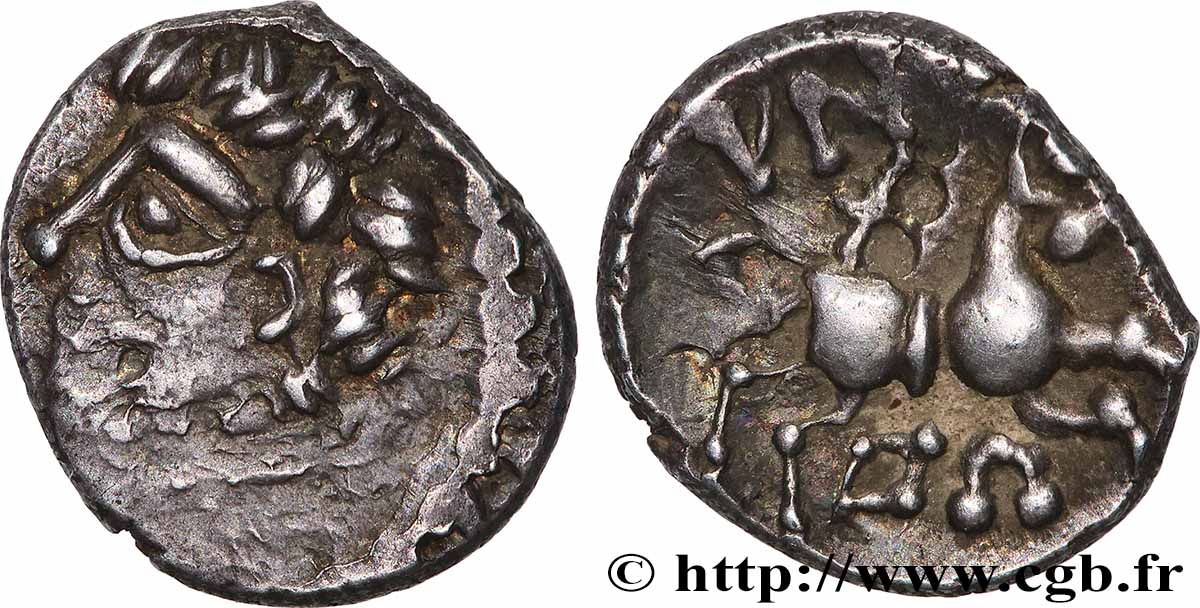 ÉDUENS (BIBRACTE, région du Mont-Beuvray) Denier DOVBNO TTB+