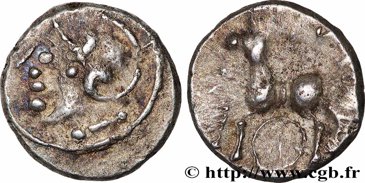 LINGONS (Région de Langres) Denier KALETEDOY à la rouelle - stylisé TTB