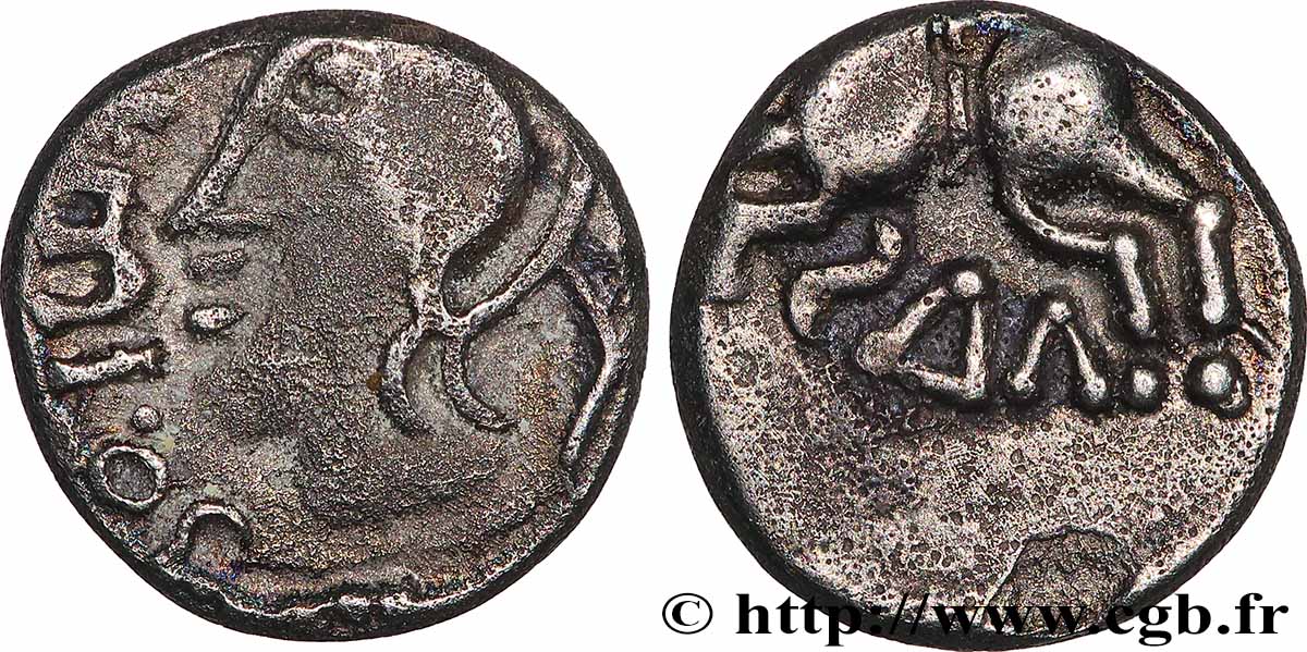 SÉQUANES (Région de Besançon) Denier IMIOCI/Q. DOCI (?)SAM TTB