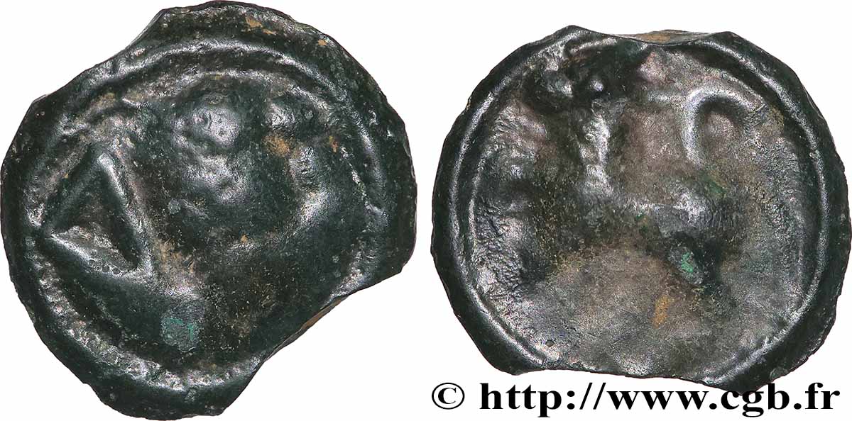 SÉQUANES (Région de Besançon) Potin au quadrupède TB+