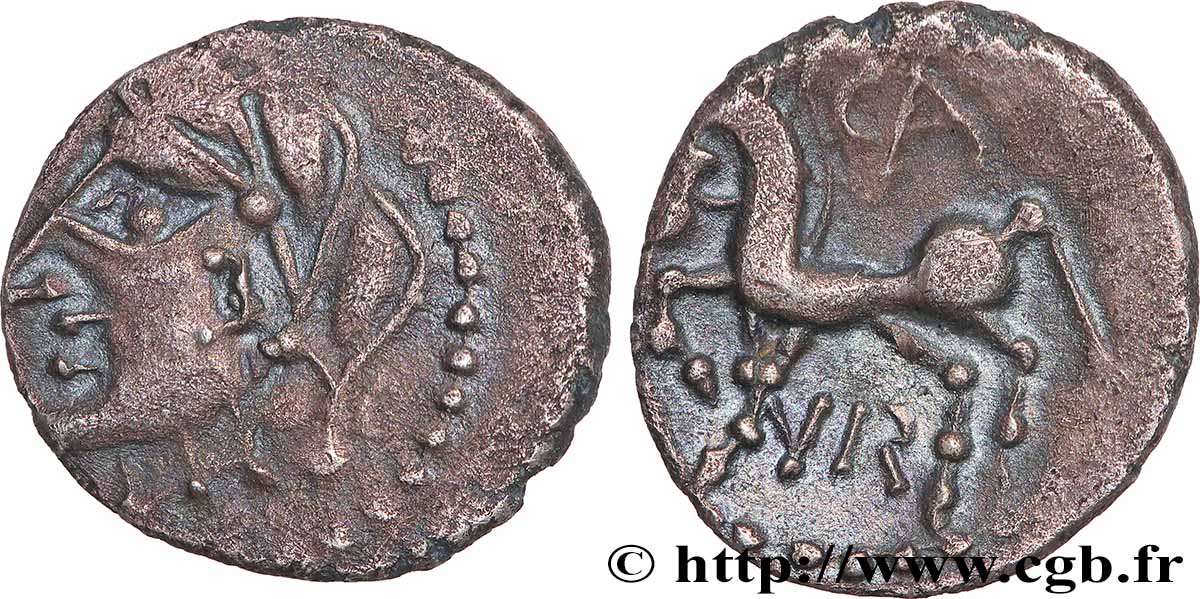 BITURIGES CUBES (Région de Bourges) Denier CA IVR TTB+