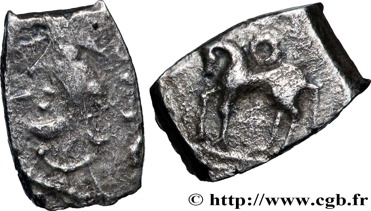 RUTÈNES (région de Rodez) Drachme “au cheval” TB+/TTB