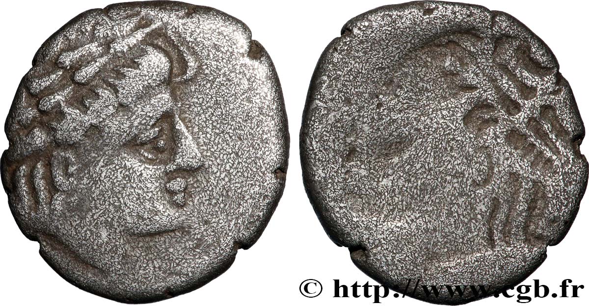 ALLOBROGES (Région du Dauphiné) Denier au cervidé, tête à droite - incus TTB