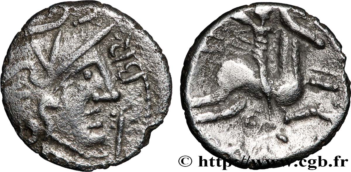 VALLÉE DU RHÔNE Denier au cavalier de la Vallée du Rhône, BRI COMA TTB