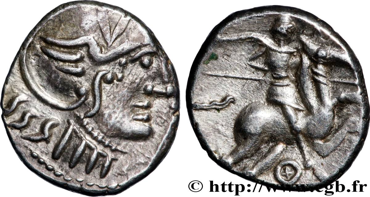 GALLIA - RHONE VALLEY Denier au cavalier de la Vallée du Rhône AU/AU