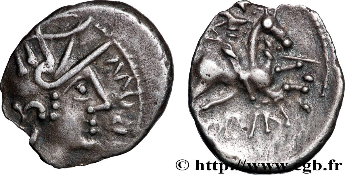 VALLÉE DU RHÔNE Denier au cavalier ROVV / VOLVNT TTB+