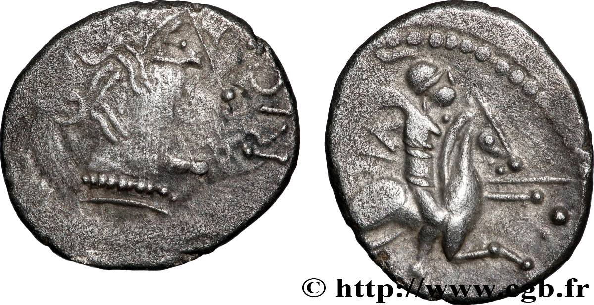 VALLÉE DU RHÔNE Denier au cavalier RIGANT / EBVRO TB/TTB+