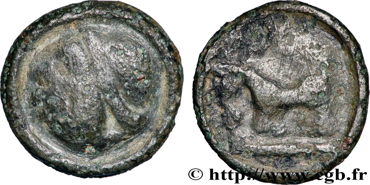 TOLOSATES (région de VIEILLE-TOULOUSE) Potin à la grosse tête TTB/TB+