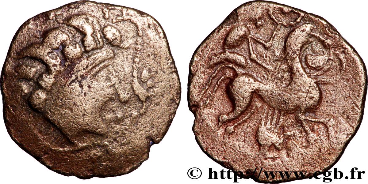 PICTONS (Région de Poitiers) Statère d’électrum à la main, au cordon perlé TTB