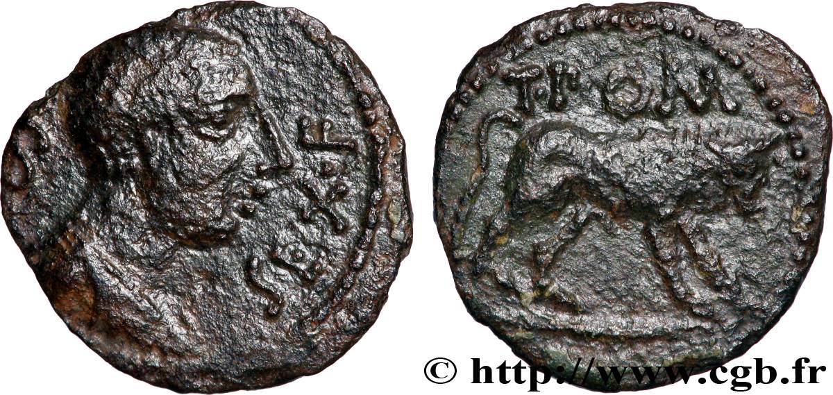 CAVARII (Region die Avignon und Orange) Bronze au taureau T.POM / SEX.F SS