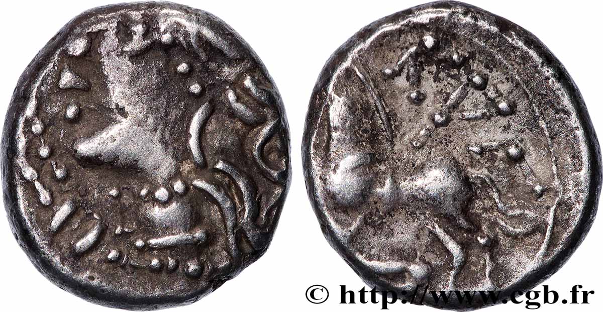 GALLIEN - BELGICA - LINGONES (Region die Langres) Denier KALETEDOY, au delta renversé fVZ/SS