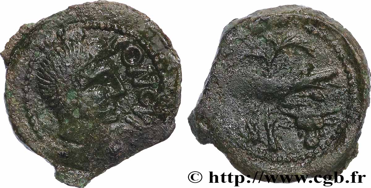 SANTONS / CENTRE-OUEST, Incertaines Bronze CONTOVTOS (quadrans) TTB+