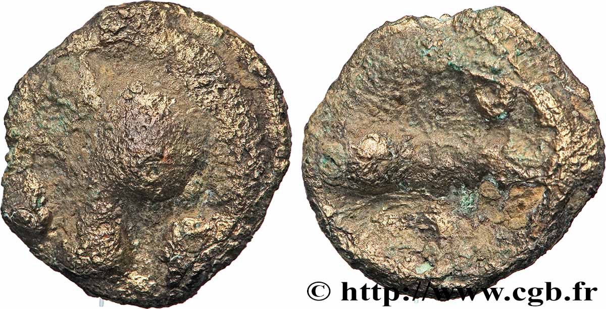 LOIRE MOYENNE Potin dégénéré aux croissants TB+