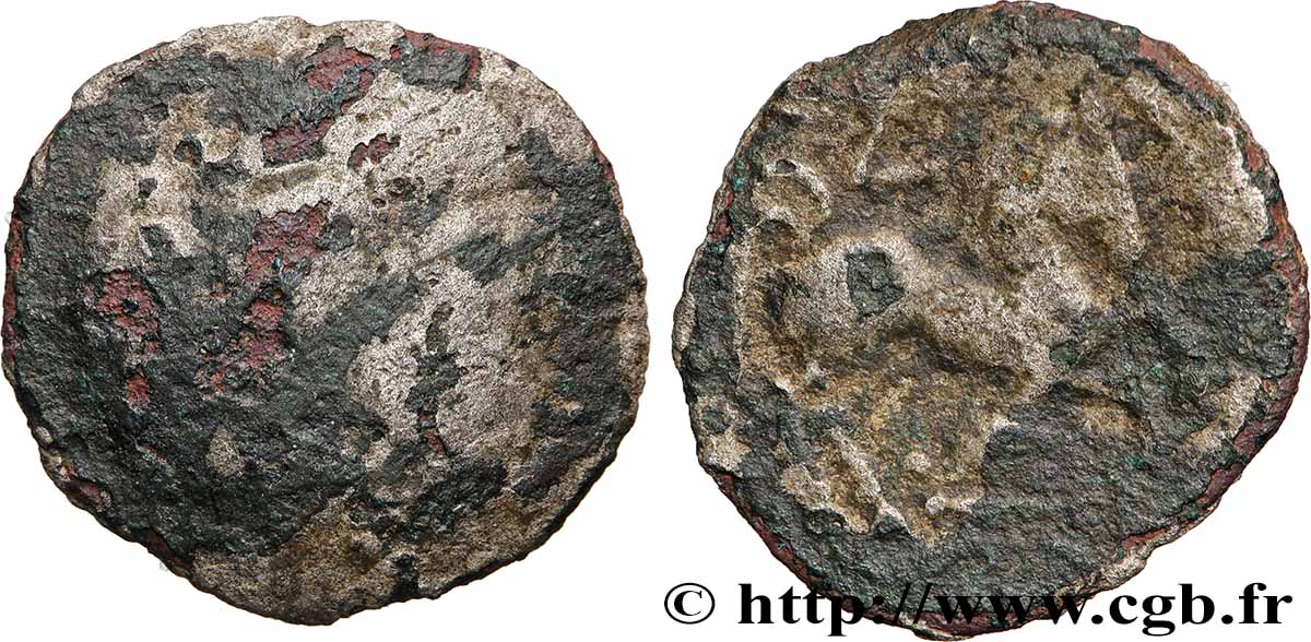 NAMNETES (Area of Nantes) Drachme à l’hippophore - fourrée VG/VF