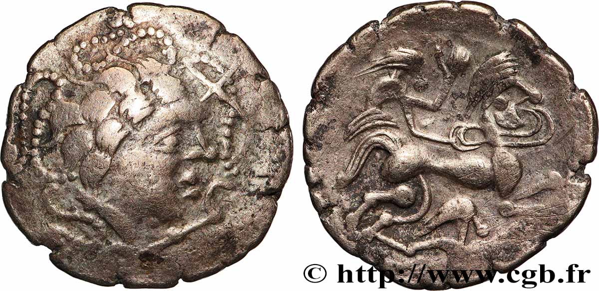 NAMNÈTES (Région de Nantes) Statère d&nbsp;électrum à l&nbsp;hippophore, à la croix TTB/TTB+