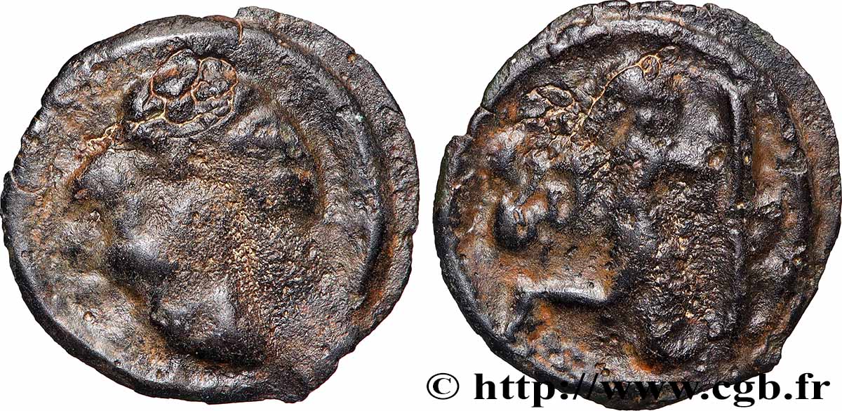 RÈMES (Région de Reims) Potin au guerrier, dit “à l’ange” TTB