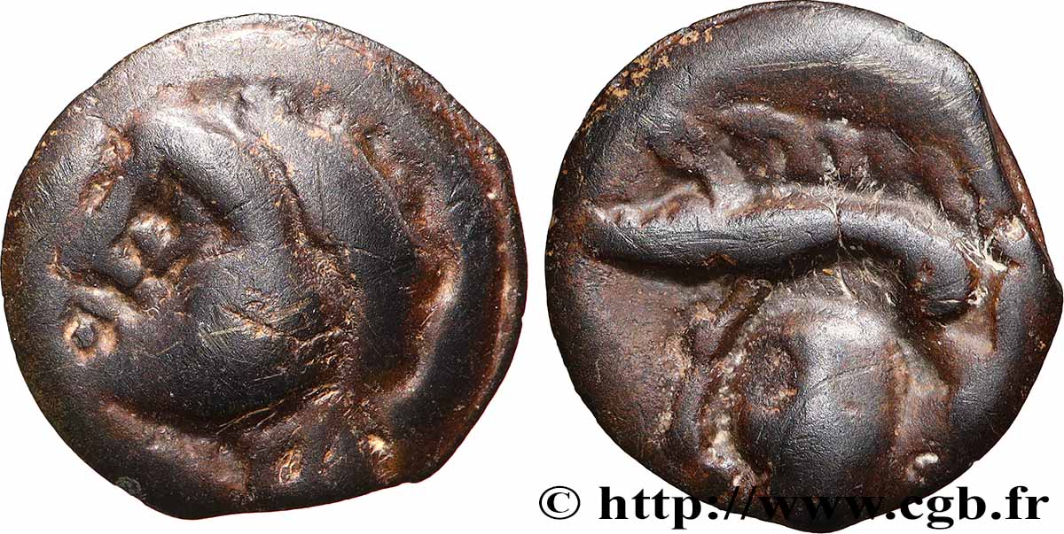 HAUTE ET MOYENNE SEINE Potin au sanglier et à la tête coupée TTB