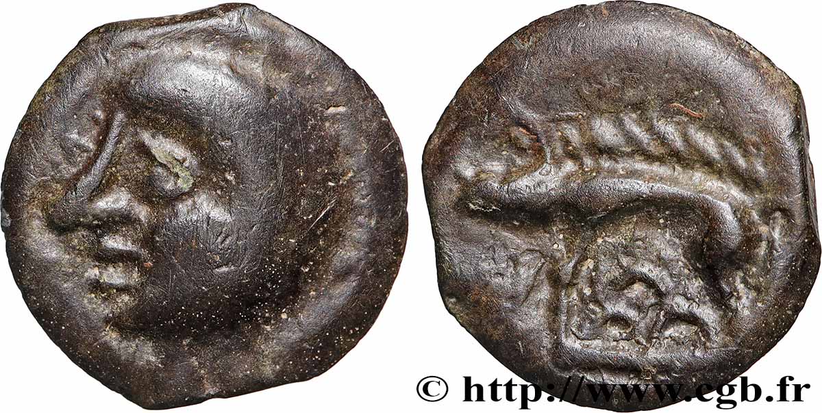 HAUTE ET MOYENNE SEINE Potin à la tête chauve TTB+