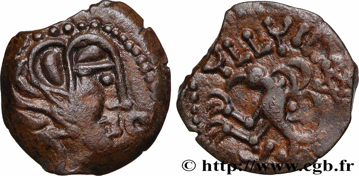 SÉNONS (région de Sens) Bronze YLLYCCI à l’oiseau TTB+