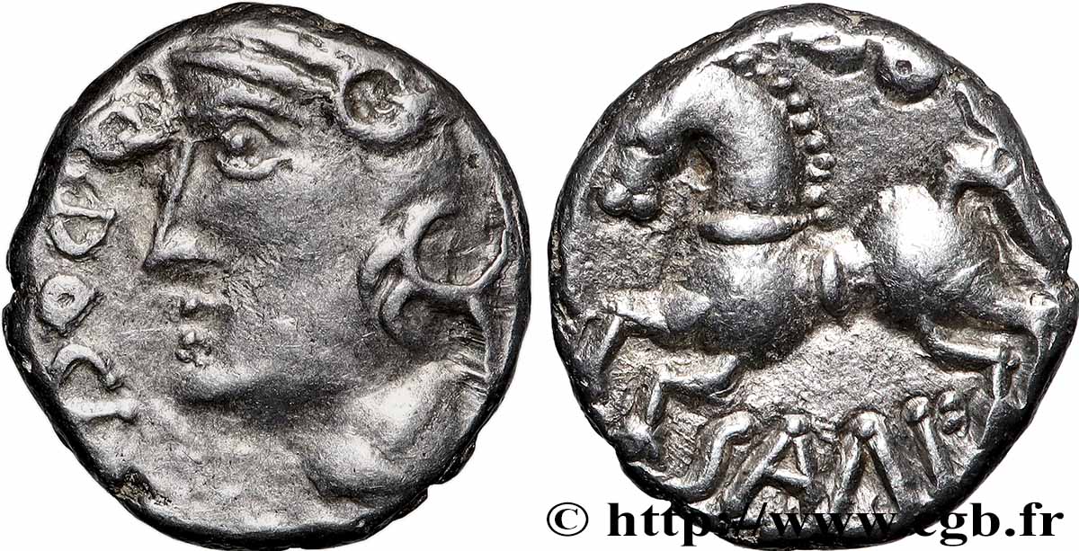 SÉQUANES (Région de Besançon) Denier Q. DOCI/SAM F TTB+/SUP