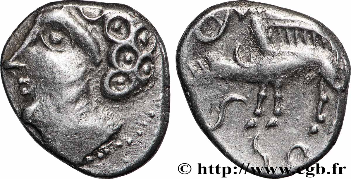 SÉQUANES (Région de Besançon) Denier SEQVANOIOTVOS SUP