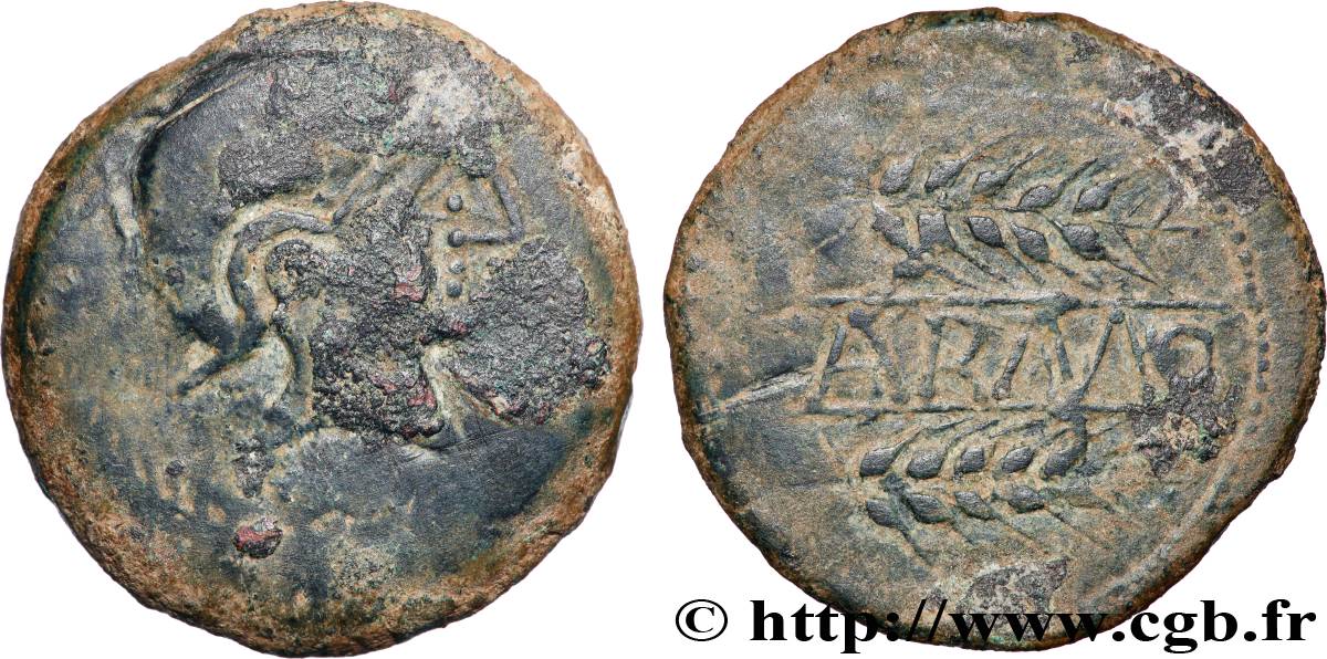ESPAGNE - CARMO - CARMONA (Province de Séville) Unité de bronze ou as TB+