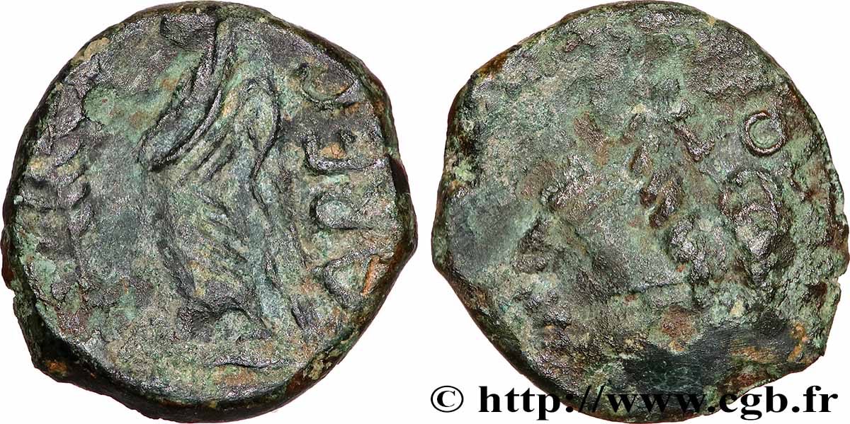 GALLIEN - SÜDWESTGALLIEN - VOLCÆ ARECOMICI (Region die Nîmes) Bronze au Démos, VOLCAE AREC fSS/SS