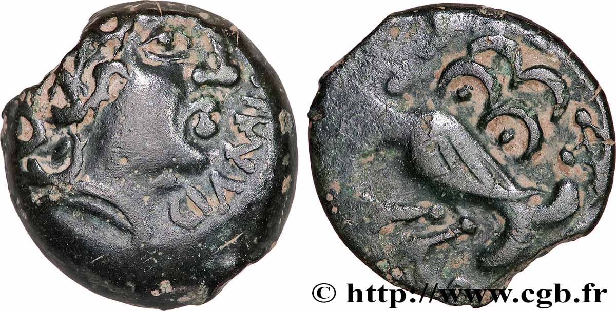 SENONES (Area of Sens) Bronze GIAMILOS / SIINV à l’oiseau VF