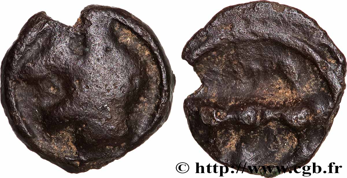 TURONES (Area of Touraine) Potin “à la tête diabolique” SS