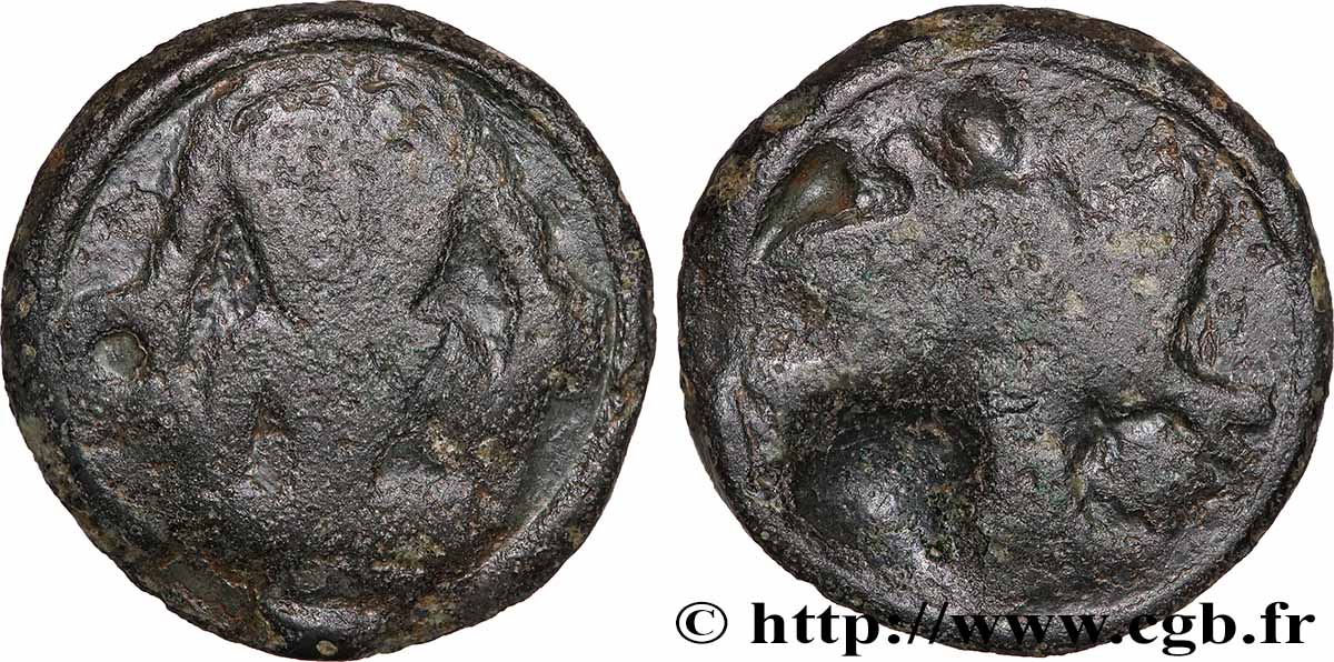 RÈMES (Région de Reims) Potin au personnage de face, classe II B