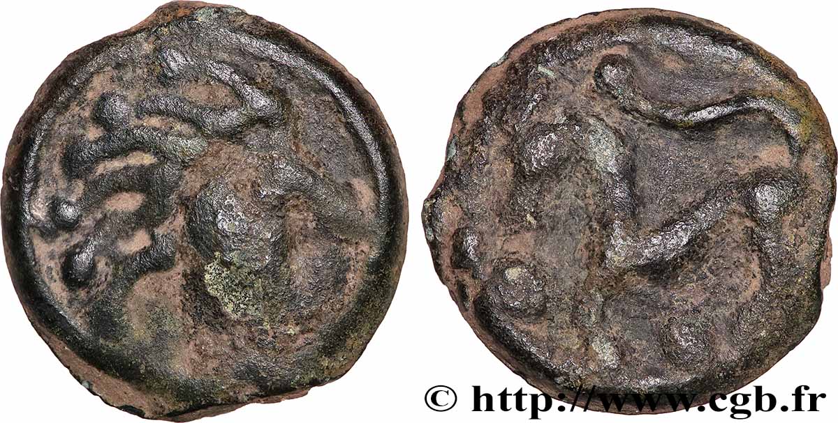 SENONES (Area of Sens) Potin à la tête “d’indien” VF