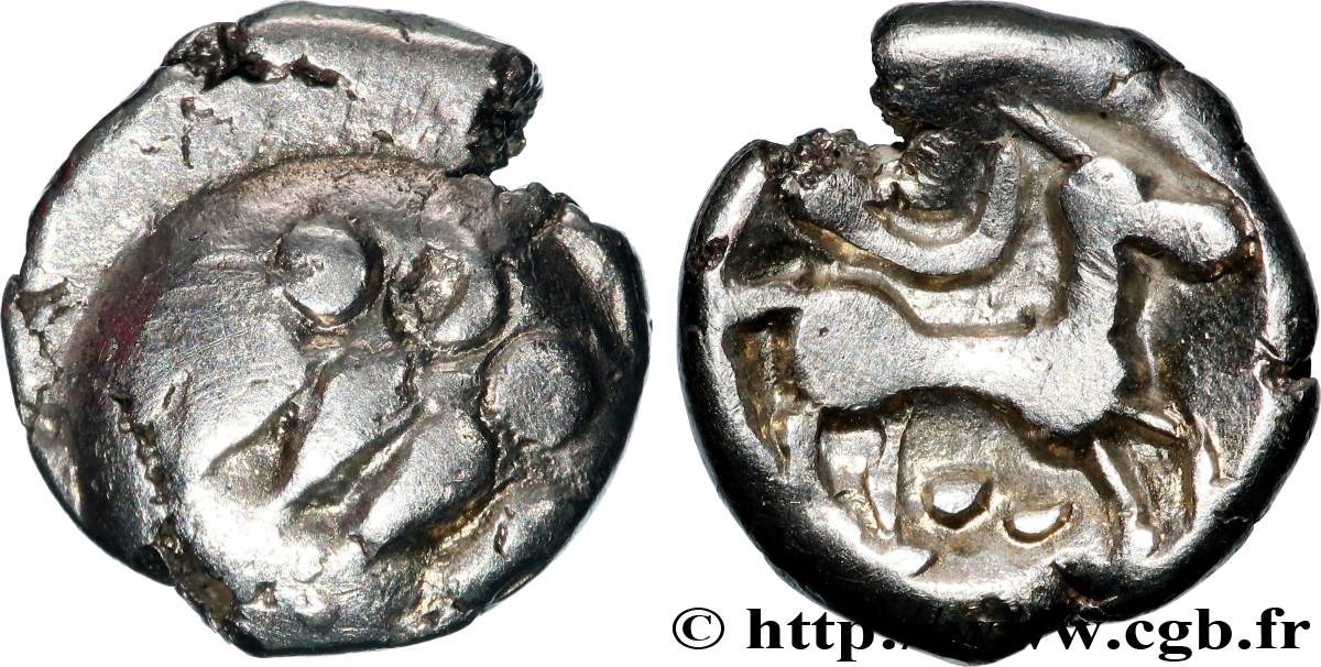 GALLIA BELGICA - REMI (Regione di Reims) Quart de statère “aux segments de cercles” BB/q.SPL