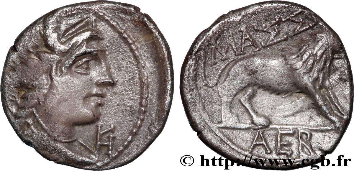 MASSALIA - MARSEILLE “Drachme légère” ou tétrobole TTB+