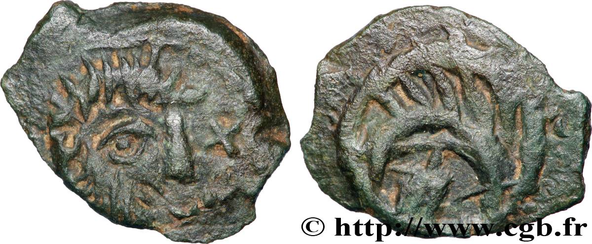 BELLOVAQUES (Région de Beauvais) Bronze à la galère, “type de Vendeuil-Caply” TTB