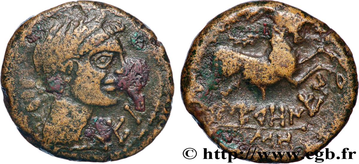 NERONKEN - NÉDÈNES (oppidum de Montlaurès) Unité ou bronze au taureau TTB